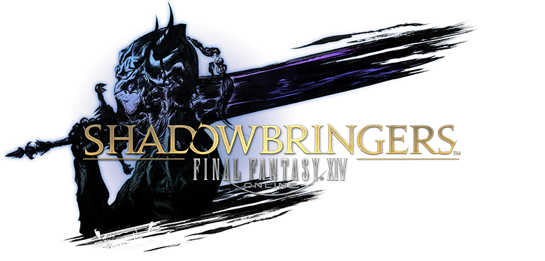 Shadowbringers logo with Illustration